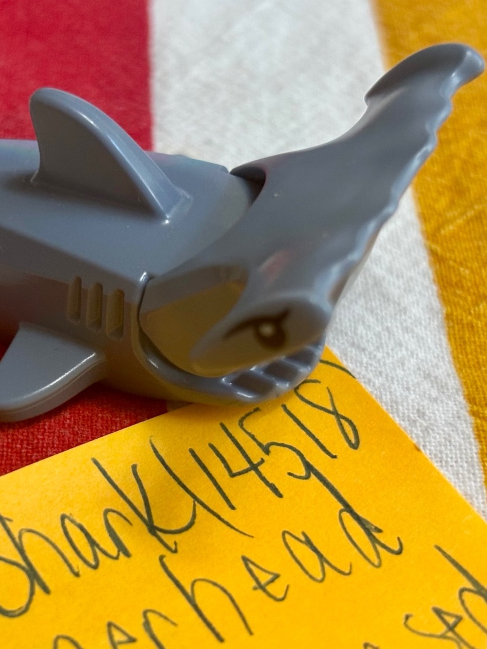 LEGO Sand Blue Shark (14518) with Hammerhead (67229pb01) LIKE NEW!